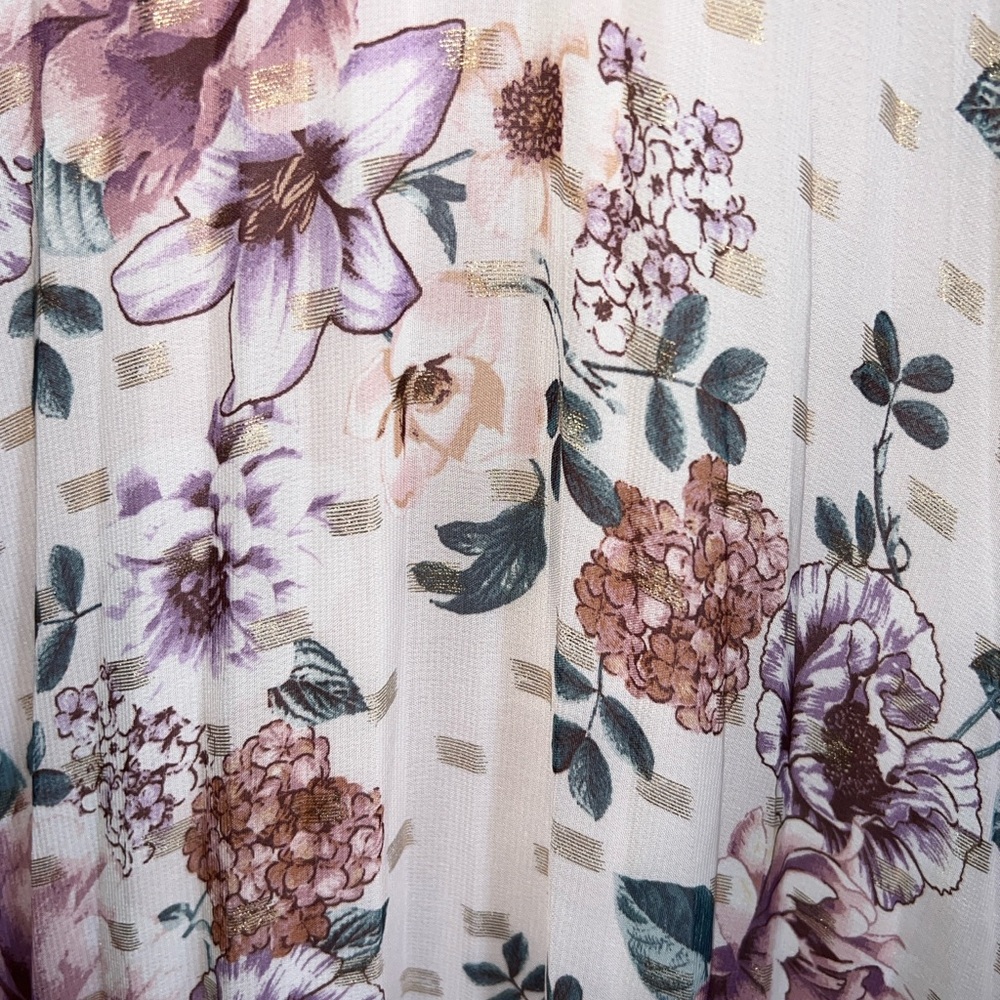 Crystal Doll Lavender Floral Maxi Dress - Picture 7 of 13